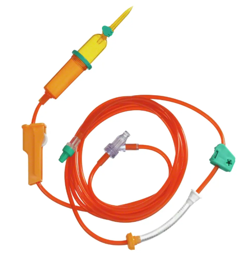 Набір для внутрішньовенного введення Infusomat® plus Line  Safe Set світлозахисний PUR, довжина 240 см, довжина від насоса 150 см