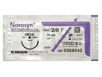 NOVOSYN фіолетовий, розмір USP 1 (4) довжина 250см ARO пакування DDP