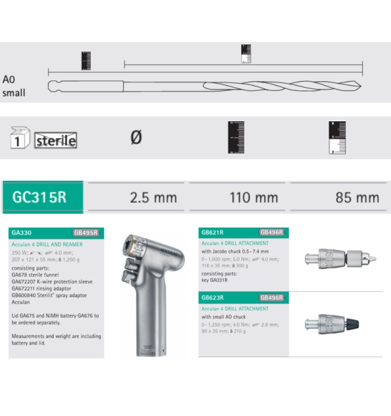 СВЕРДЛО АО ВАЛ D2.5MM L110/85ММ