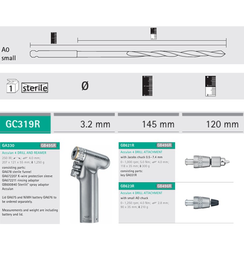 СВЕРДЛО АО ВАЛ D3.2MM L145/120ММ