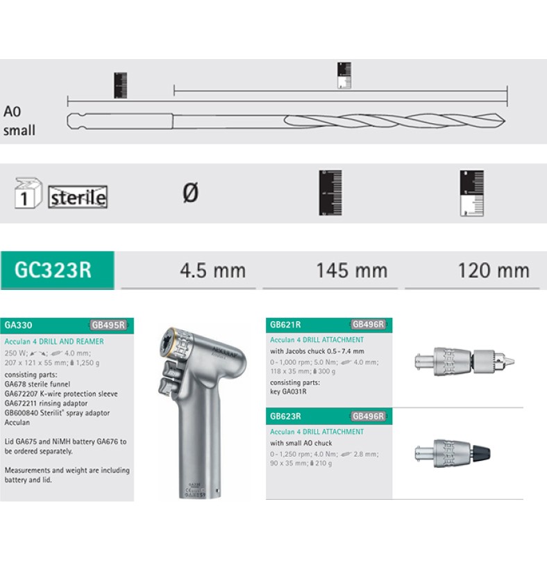 СВЕД АО ВАЛ D4.5MM L145/120ММ