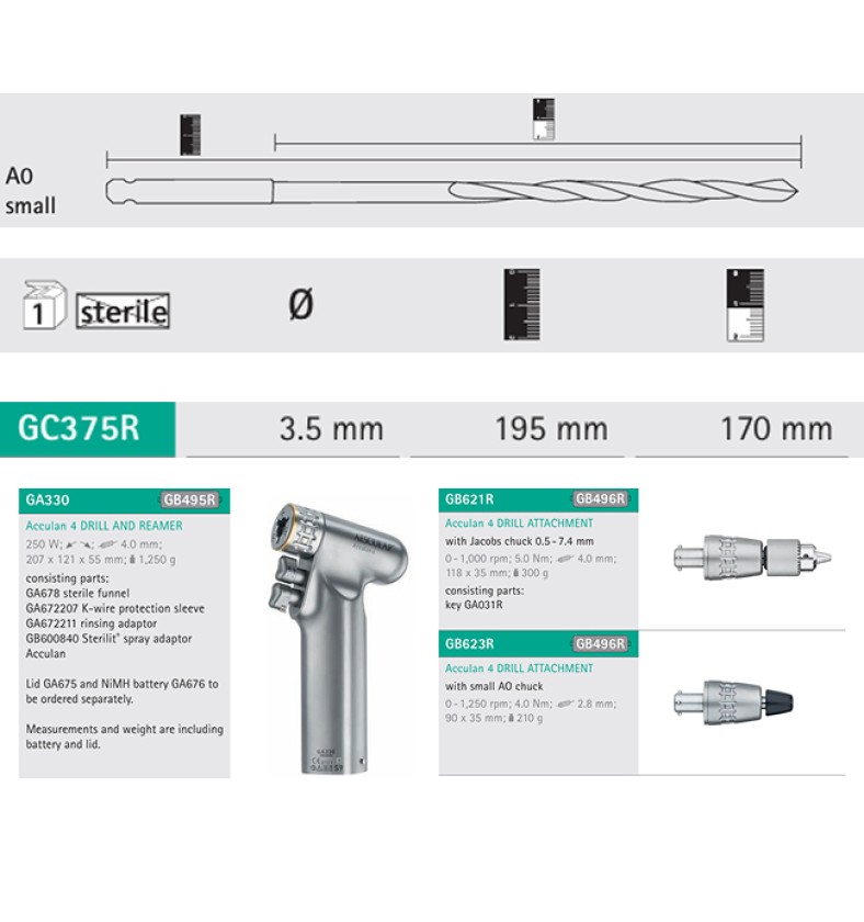 СВЕРДЛО АО ВАЛ D3.5MM L195/170ММ