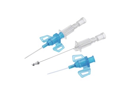 Канюля внутрішньовенна закритого типу Introcan Safety 3 PUR G 22, 0,9 х 25 мм, синя