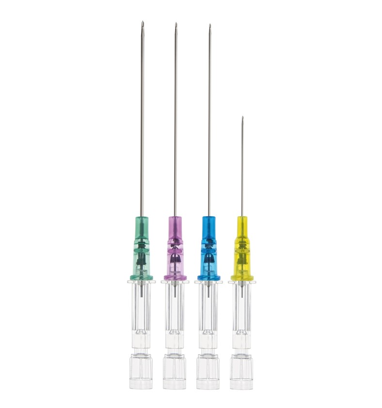 Канюля внутрішньовенна Introcan Safety® Deep Access 20G, 1,1 х 64 мм, рожева