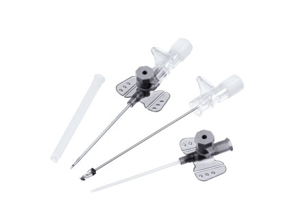 Безпечна внутрішньовенна канюля з ін'єкційним портом Vasofix® Safety PUR G 16 x 2" (1,7 х 50 мм), сіра